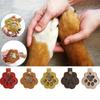 Memorial Pet Hair Storage Bag Multifunctional Portable Paw Shaped Pu Leather Keychain Commemorative Pet Diy Decoration Gifts For Pet Lovers