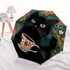 1pc Cat Cup Automatic Open/Close Umbrella with One Touch Button,, Windproof Design   Lightweight Portable Umbrella for Women & Men6029