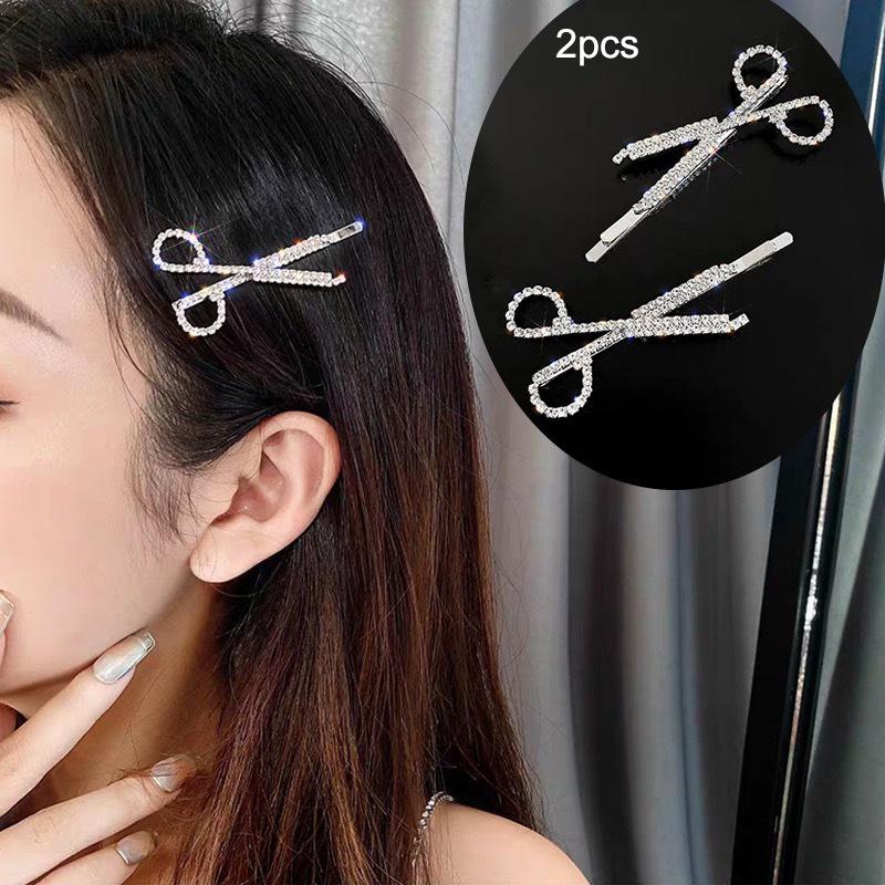 Kristall für Frauen Koreanische Neue Haarnadeln Mädchen Geometrische Perlen Haarspangen Mode Haarklammer Seitenclip Haaraccessoires