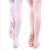 Spring/Summer Professional Thin Dance Socks: Ballet Velvet 80D White Anti-Hook Children's Pantyhose