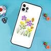 Yellow Cosmos Flowers Lavender Phone Case For iPhone 17 Air 15 14 13 12 11 16 Pro Max 13 12 mini 15 16 Plus 16e Cover Funda