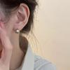 Minimalist Round Ball Stud Earrings for Women: Personalized Metal Style, Versatile Needle Design, Stylish Ear Jewelry
