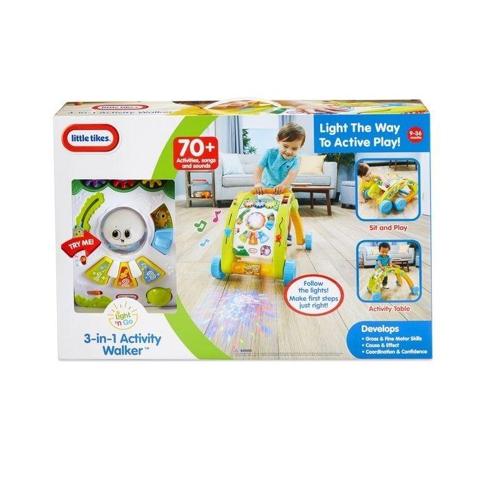 Little Tikes 3-in-1 Interactive Walker Fantastic &; Firsts Baby Toy