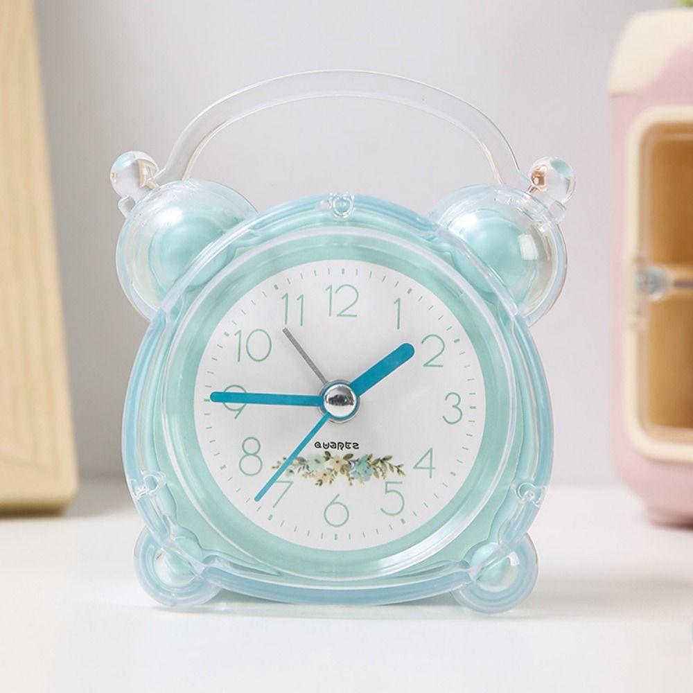 

Luminous Luminous Alarm Clock Rural Small Desk Clock Cartoon Silent Alarm Clock Children s зелёный