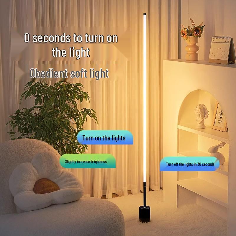 Smart LED Floor Lamp with Voice Control and Remote for Bedroom and Living Room