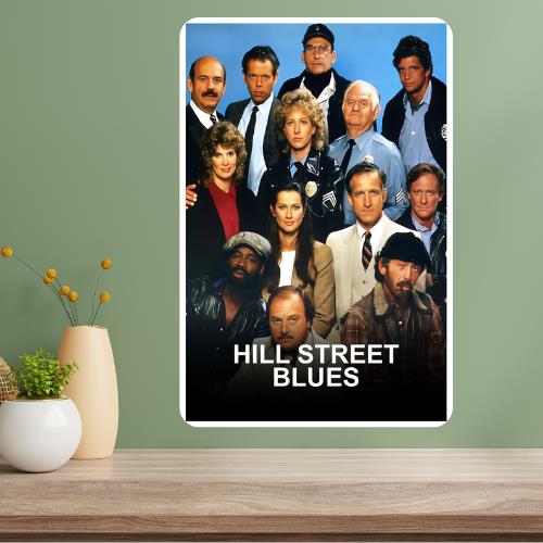 Хилл-стрит Блюз Классическое телешоу Металлическая плакат-вывеска 20x30cm（7.8x11.8inch）