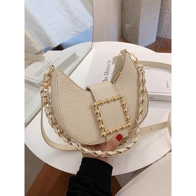 Bolsa de axila com textura de nicho francesa popular nova tendência 2025 moda ombro único baguette requintada bolsa mensageiro portátil