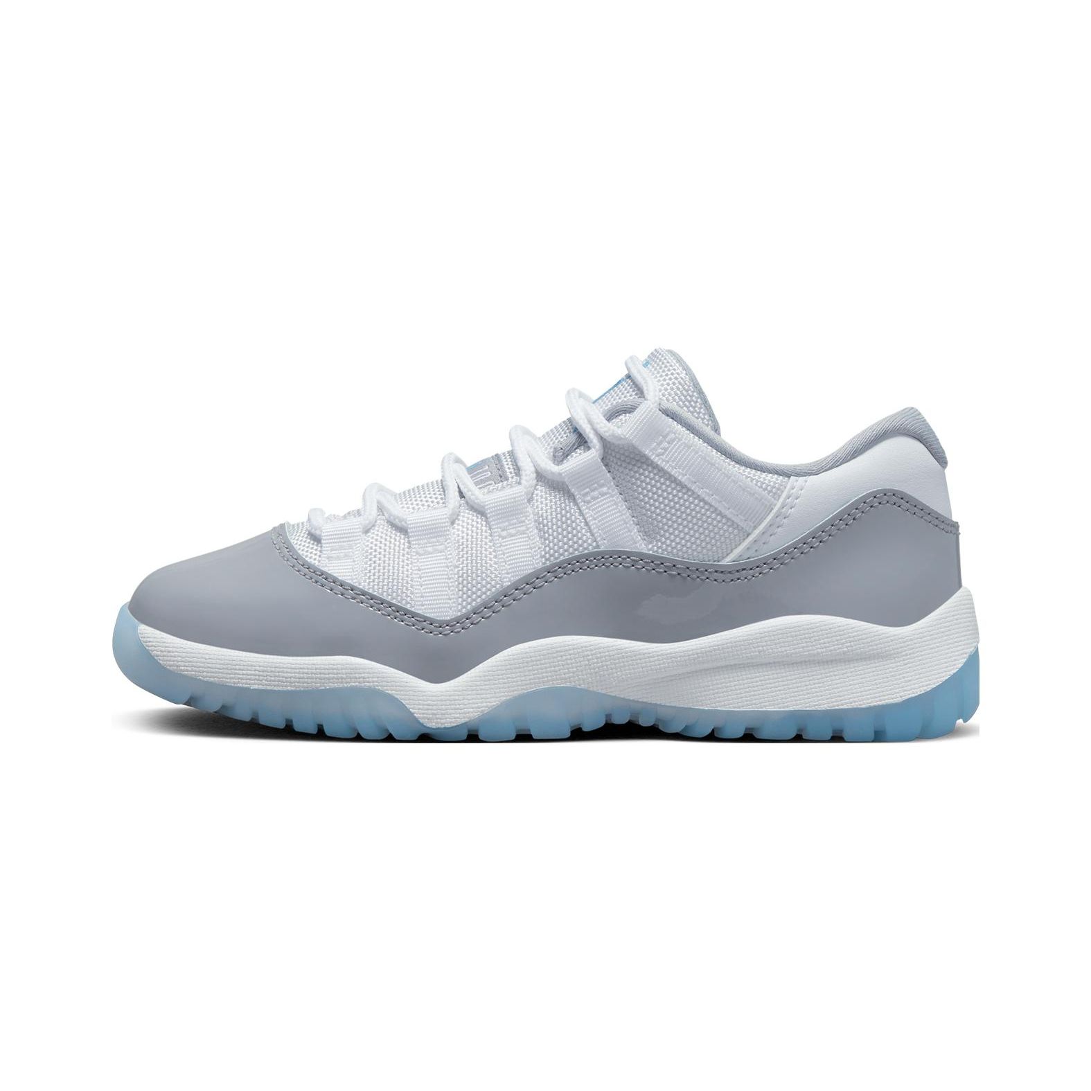 Детские кроссовки Air Jordan 11 Retro Low PS Cement Grey White University-Blue 505835-140 28