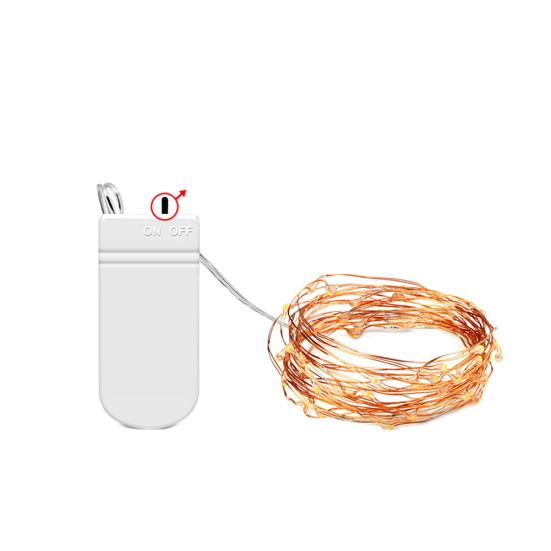Pleasure Holiday 1m 2m 3m Copper Wire LED Fairy Garland String Light Holiday Wedding Party Decor