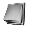 Wall Vent Exhaust Cover 304 Stainless Steel Dryer Hooded Wall Vent Exhaust Hood with Mesh Screen Damper for Dryer Vent
