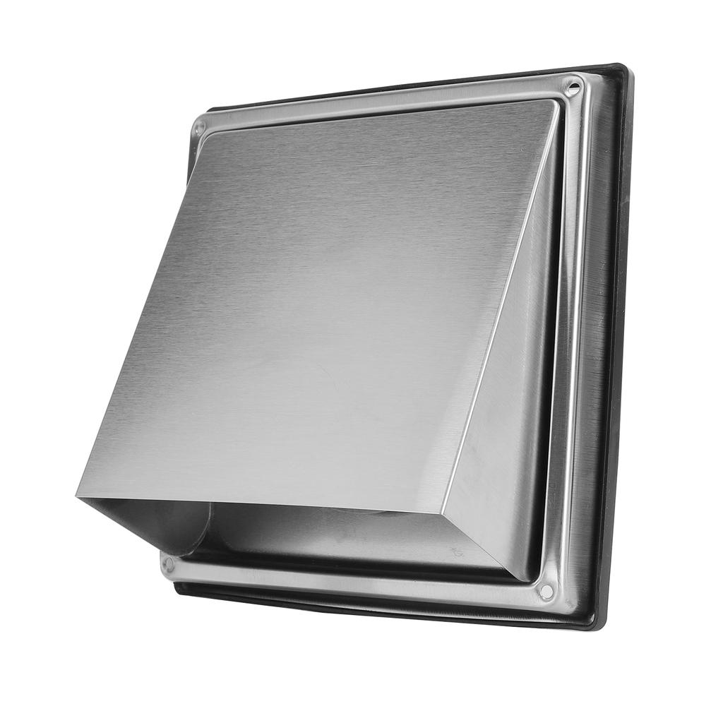 Wall Vent Exhaust Cover 304 Stainless Steel Dryer Hooded Wall Vent Exhaust Hood with Mesh Screen Damper for Dryer Vent