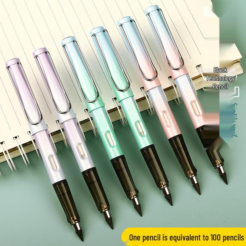 Eternal Pencil: No-Sharpen, Erasable, Break-Resistant Lead, Inkless, Ideal for Sketching & Correcting Writing Posture (Student Set)