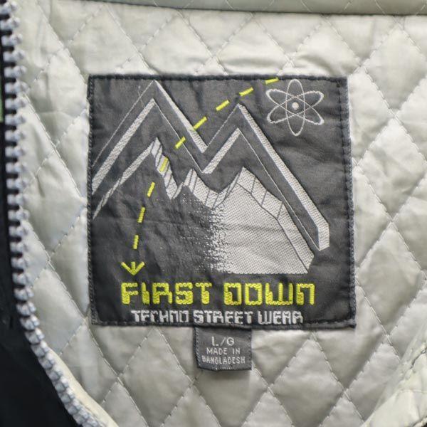 FIRSTDOWN Old Batting jacket L black food court Men's Used