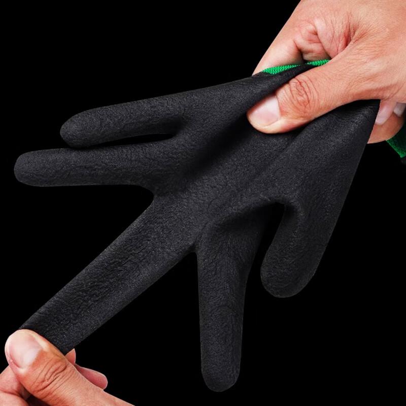 NHZHIW Wear-Resistant Latex Foam Grip Work Gloves