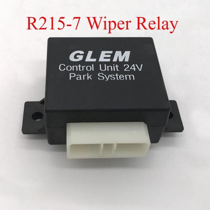 24V 21N6-01272 21N6-01270 GLEM Control Unit Park System Wiper Motor Relay for R110-7 R210-7 R215-7 R225-7 R300-7