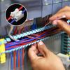 10Pcs/20Pcs/30Pcs Quick Connect Cable Connectors |   Industrial Electrical Connection Terminal 2-Pin Push-In Type Spring Clamp White Steel Contact