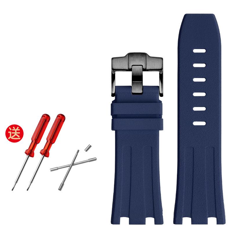 

Гумовий ремінець для годинника 28 мм для AP 15703 26470SO Чоловічий спортивний годинник Royal Oak Offshore Високоякісний браслет з ремінцем 28mm