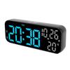 Digital Clock Dual Display Voice Control 3 Adjustable Brightness Date Temp Display Countdown LED Electronic Alarm Clock