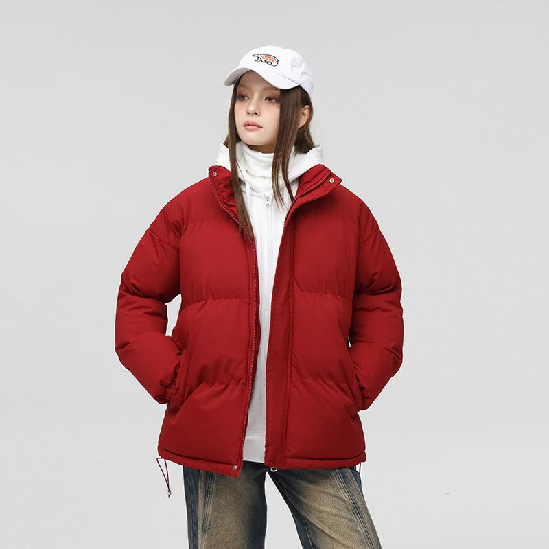 Winter New Couple Cotton Coats for Men and Women, Loose and Warm Stand-up Collar Bread Coats, Cotton Coats for Men