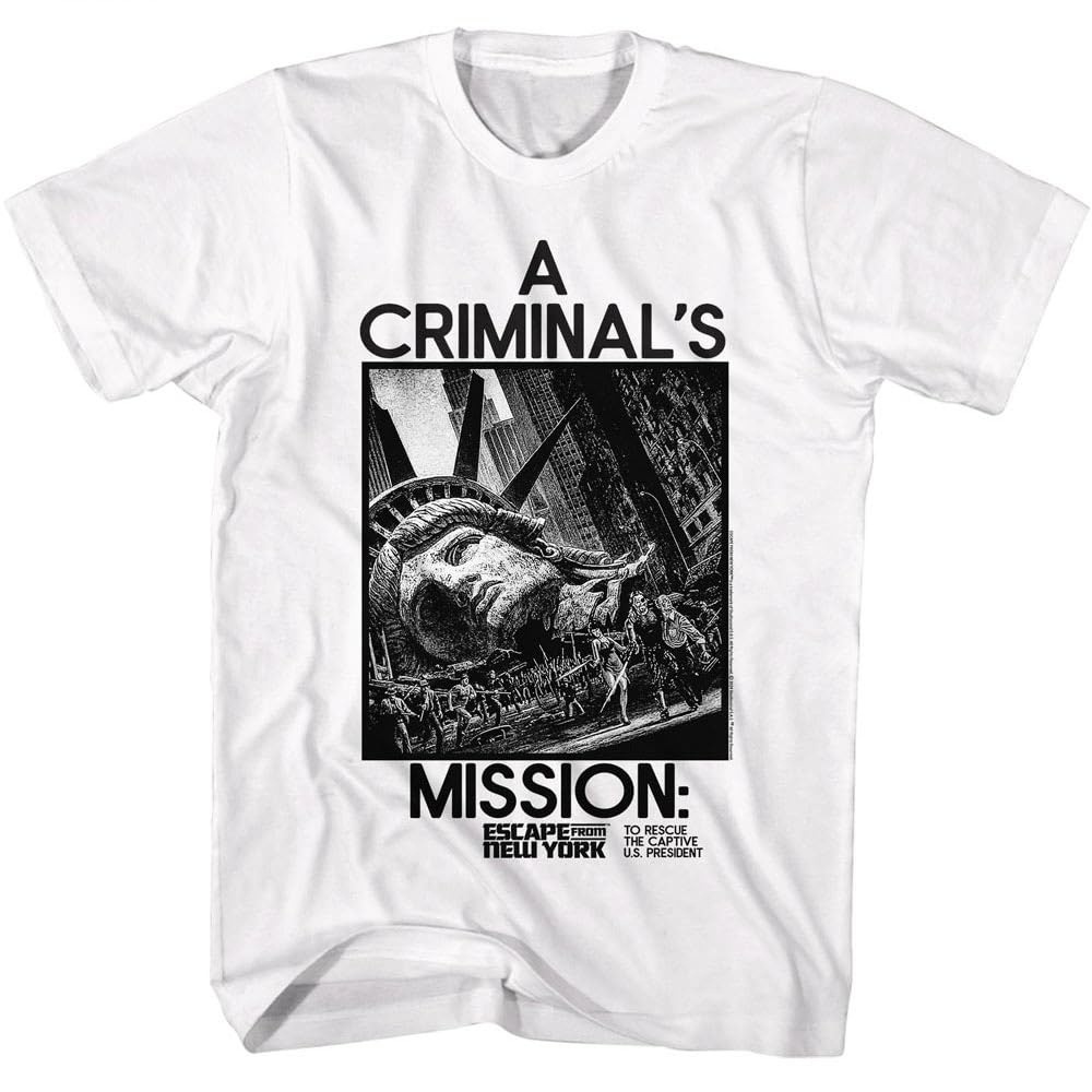 Escape From New York TShirt UnisexSummer Retro Action Movie Graphic Short Sleeve Casual Streetwear Loose Fit Film Fan Tee