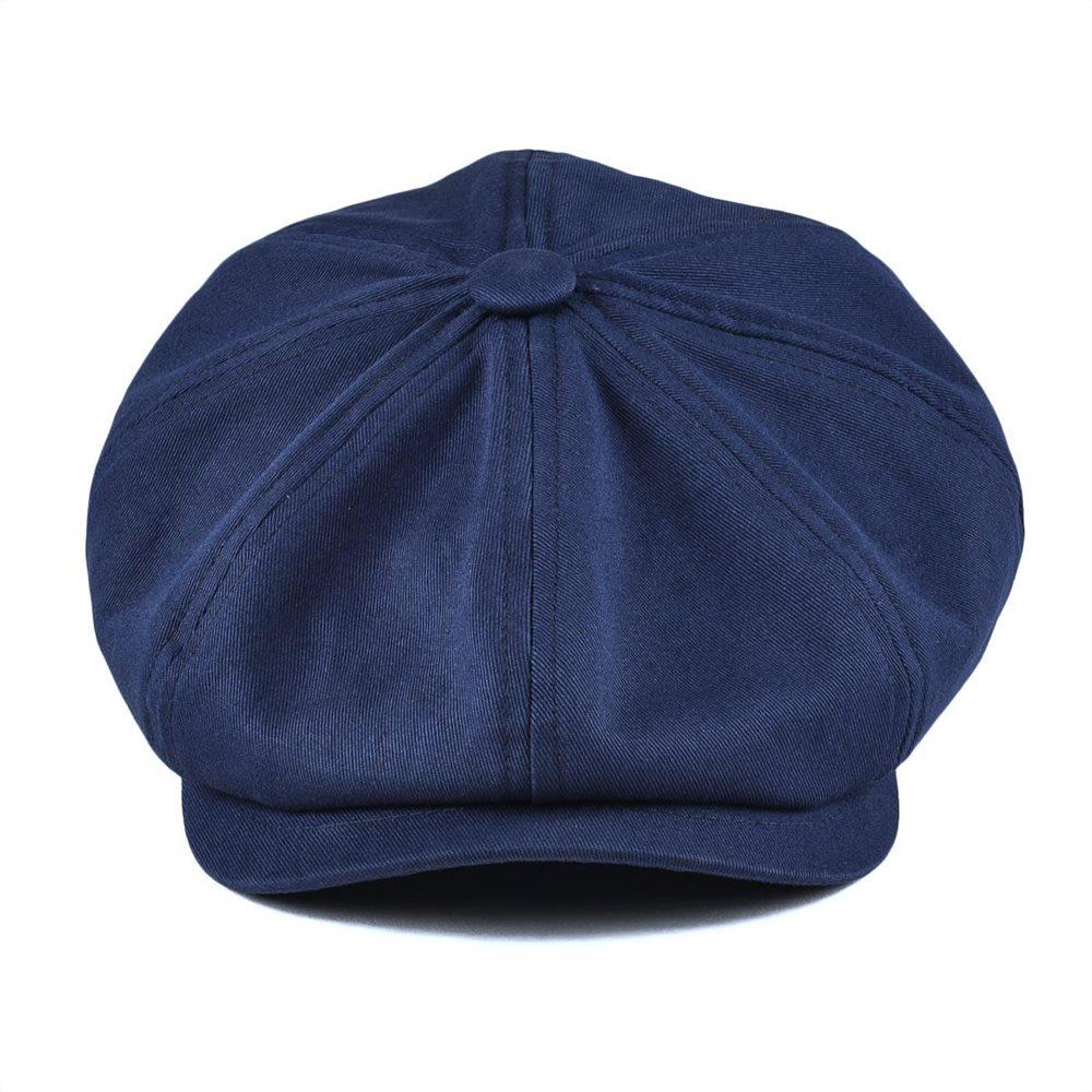 BOTVELA Schiebermütze Herren Twill Baumwolle 8-Bahnen Mütze Schiebermützen Retro Gatsby Hüte Lässige Markenmütze Cabbie Apfel Baskenmütze für Herren