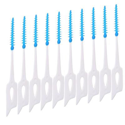 80 Stück/Set Modische Einweg-Zahnstocher Weiche Interdentalbürsten Zahnärztliche Mundpflege-Werkzeuge