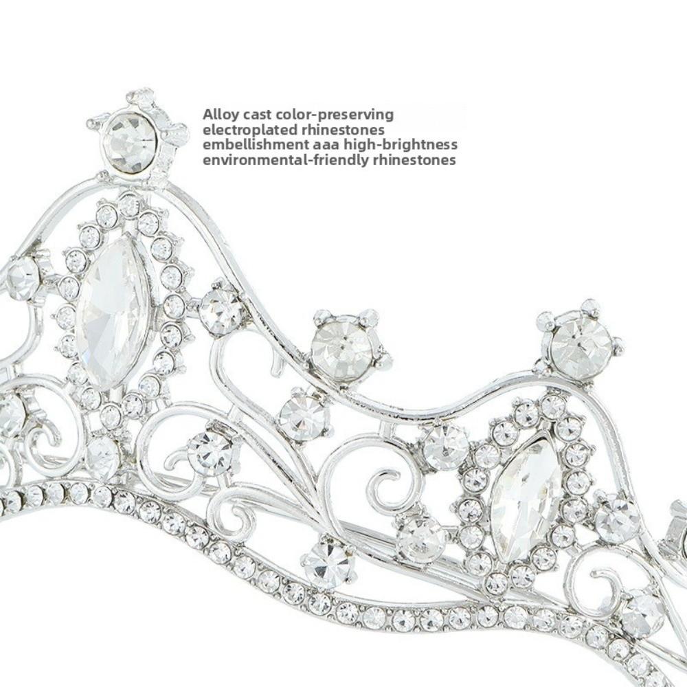 Baroque Queen Princess Crown Rhinestone Prom Jewelry New Crystal Tiara  Wedding Party