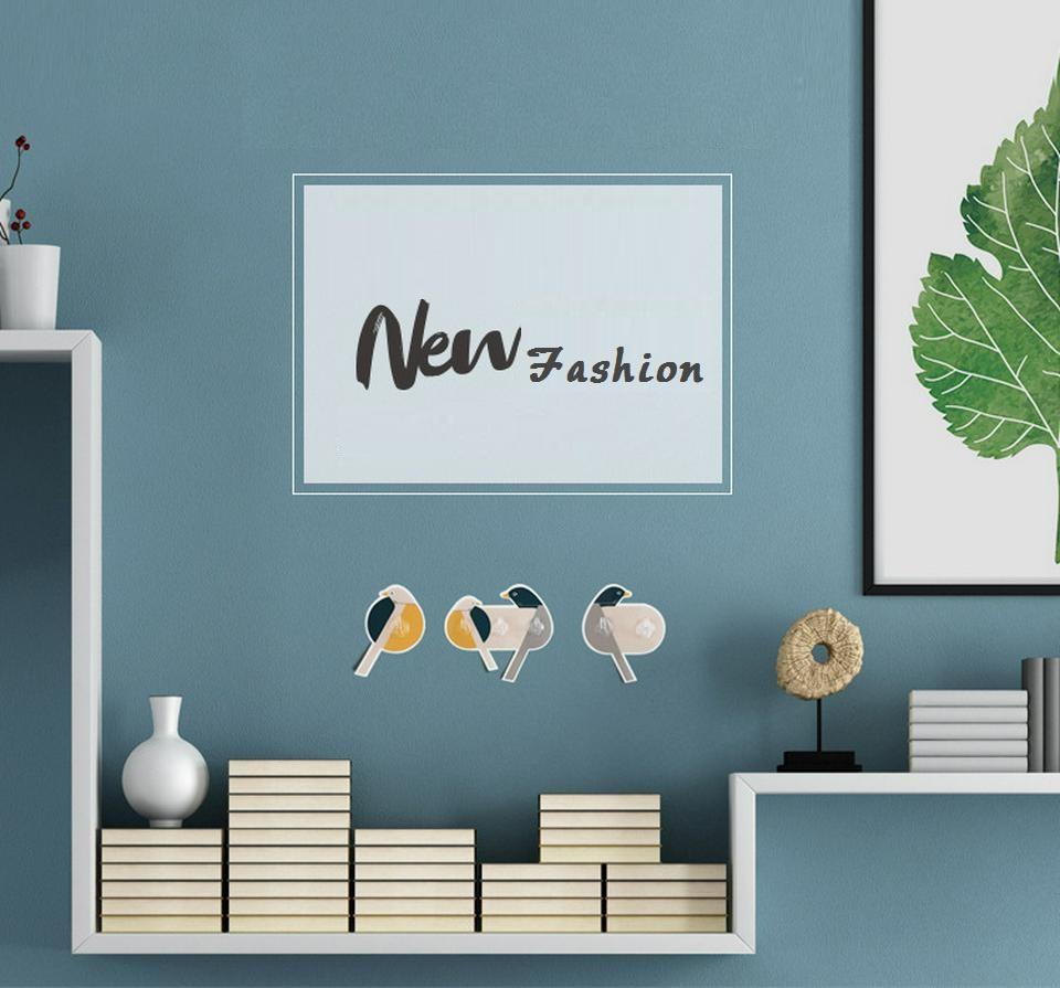 Creative Bird Hook Multifunksjon Sterk Sticky Door Sucker Veggkroker Hjem Sterkt selvklebende spikerfri