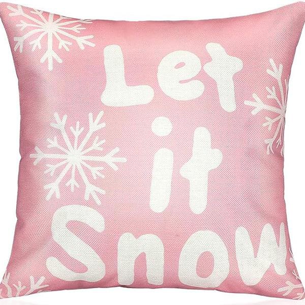 

New Christmas Pillowcase Elk Cartoon Printed Pillow Home Sofa Pillow Bedroom Living Room Cushion 45 * 45Cm [without core]