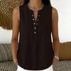DICFY Women's Fashion Casual Summer Spring V-Neck Sleeveless Blouses & Shirts
