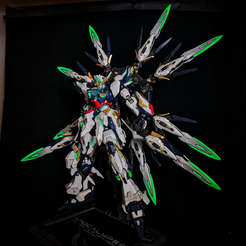 New Vientiane Fusion 1/100 Apocalypse Mecha Model Kit Assembly Toy Action Figures Alloy Skeleton With Stand Desktop Decor Gift