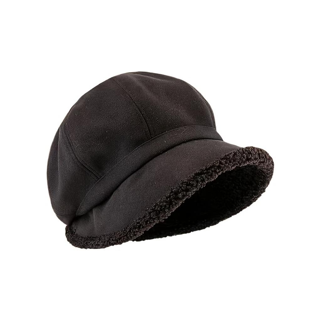 Women's Winter Built-in Ear Muffs and Yarn Cap - Non Elastic, Suitable for Cold Weather, Comfortable Texture Fabric
