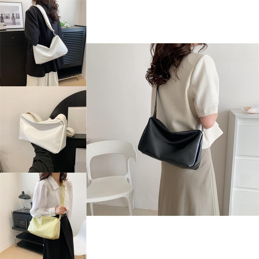 Trendy Chic Street Style Tote Bag Stylish Shoulder Bag Pu Leather For Women