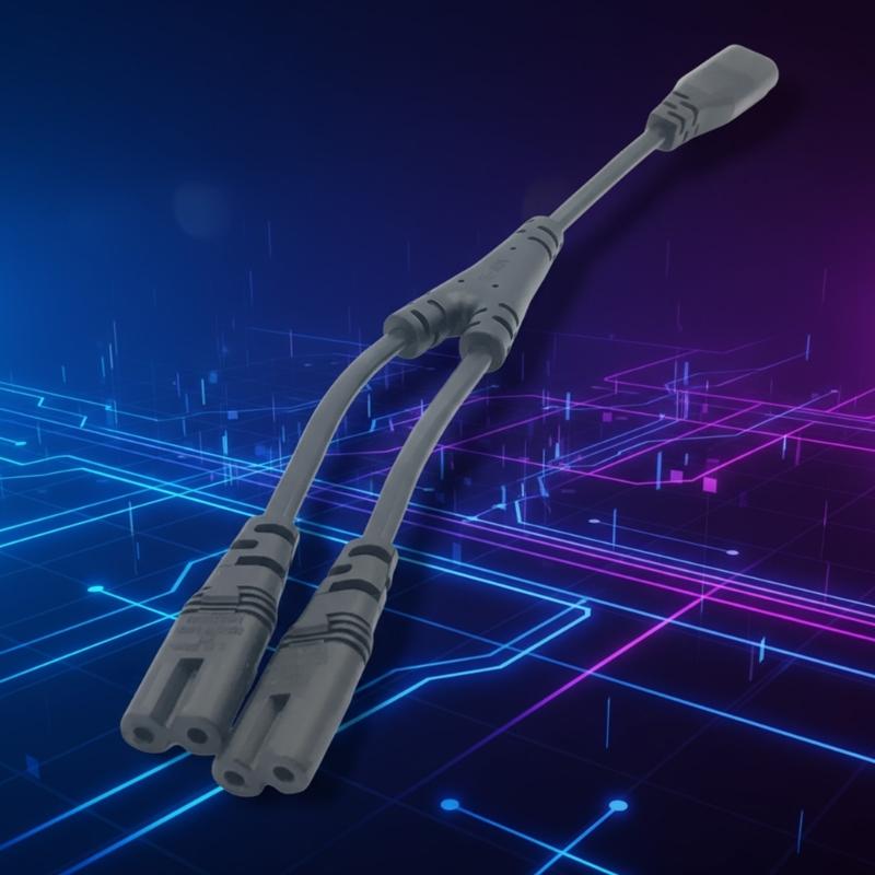 Universal Power Extension Cord IEC320 C7 to C8 Connector for Laptop TV Audios Heavy Duty Construction Extender Cable