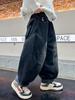 Boys' 2025 Autumn Punk Retro Loose Straight-Leg Jeans