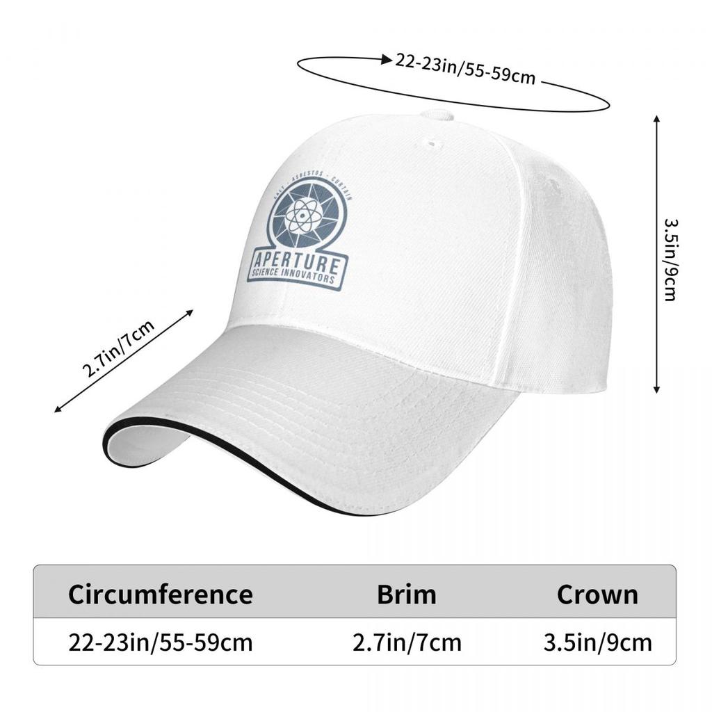 Aperture Science Aperture Laboratories Half Life 2 PortalCap Baseball Cap Custom Cap Unisex's Hat Luxury Women's