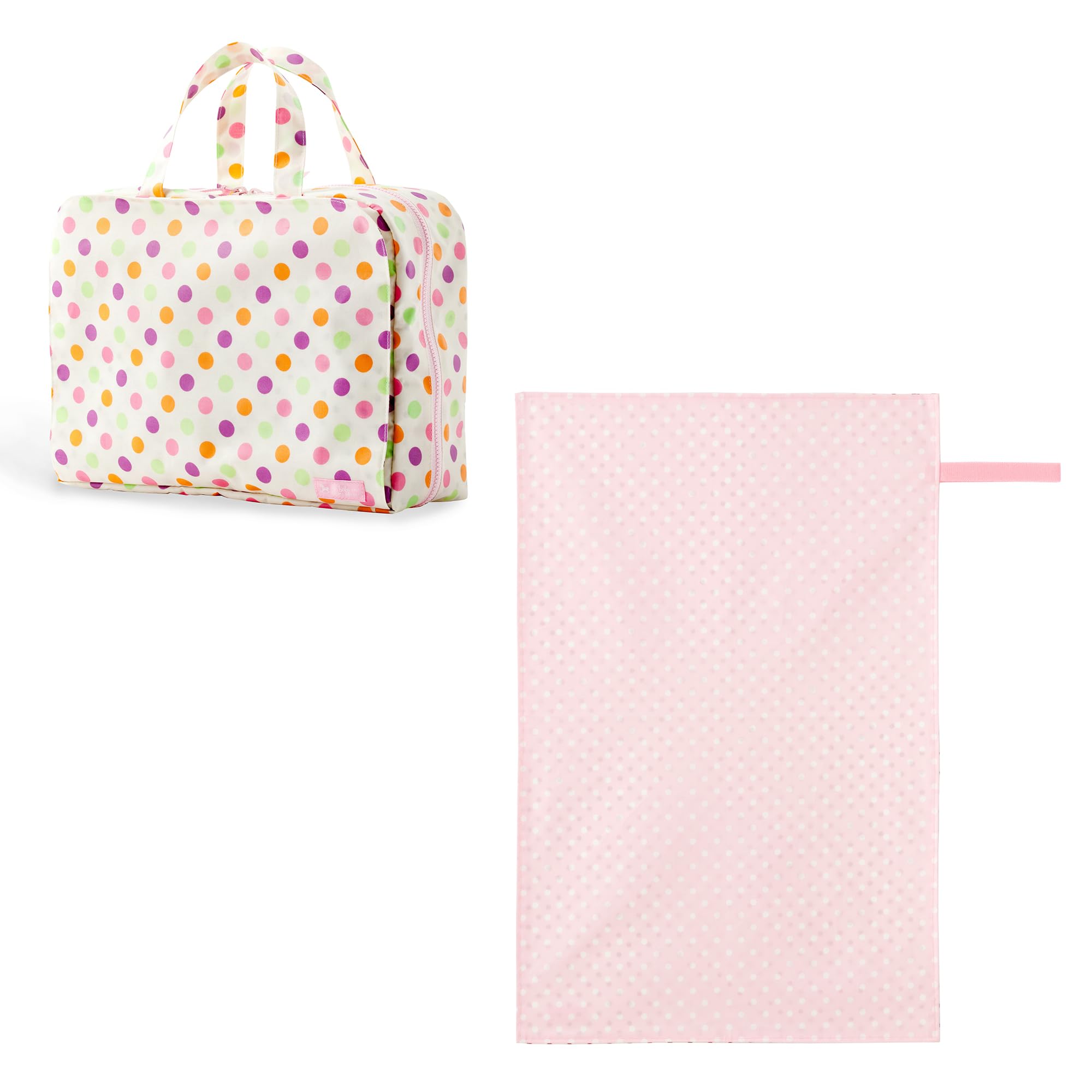 

COLORFUL CANDY STYLE Diaper Pouch and Diaper Changing Pad Set (Bag Type) (Dot Design) B8000400-BTR