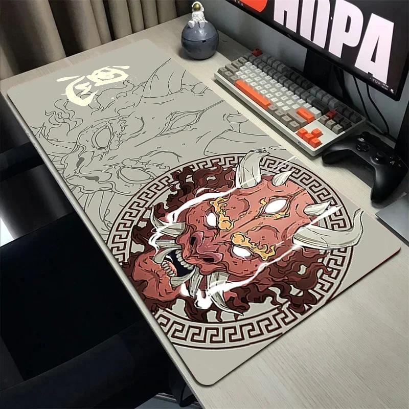 Japan Oni Mouse Pad Hd Print Deskmat Gamer Keyboard Cushion Gaming Accessories Computer Table Rubber Xxl800x400 Nonslip Mats