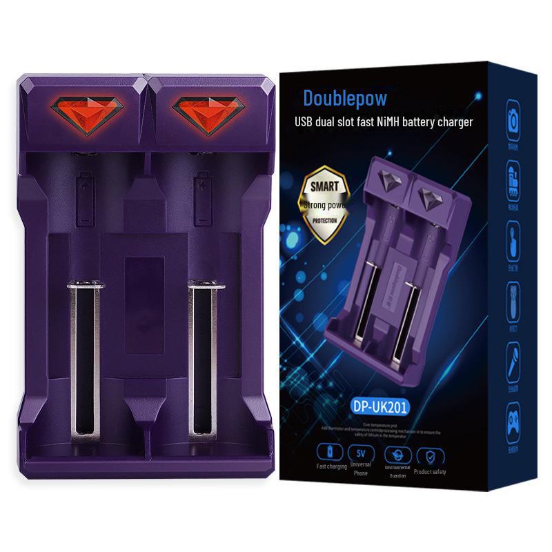 

Двухслотовое интеллектуальное зарядное устройство для 1,2 В NiMH аккумуляторов, модели 5 и 7