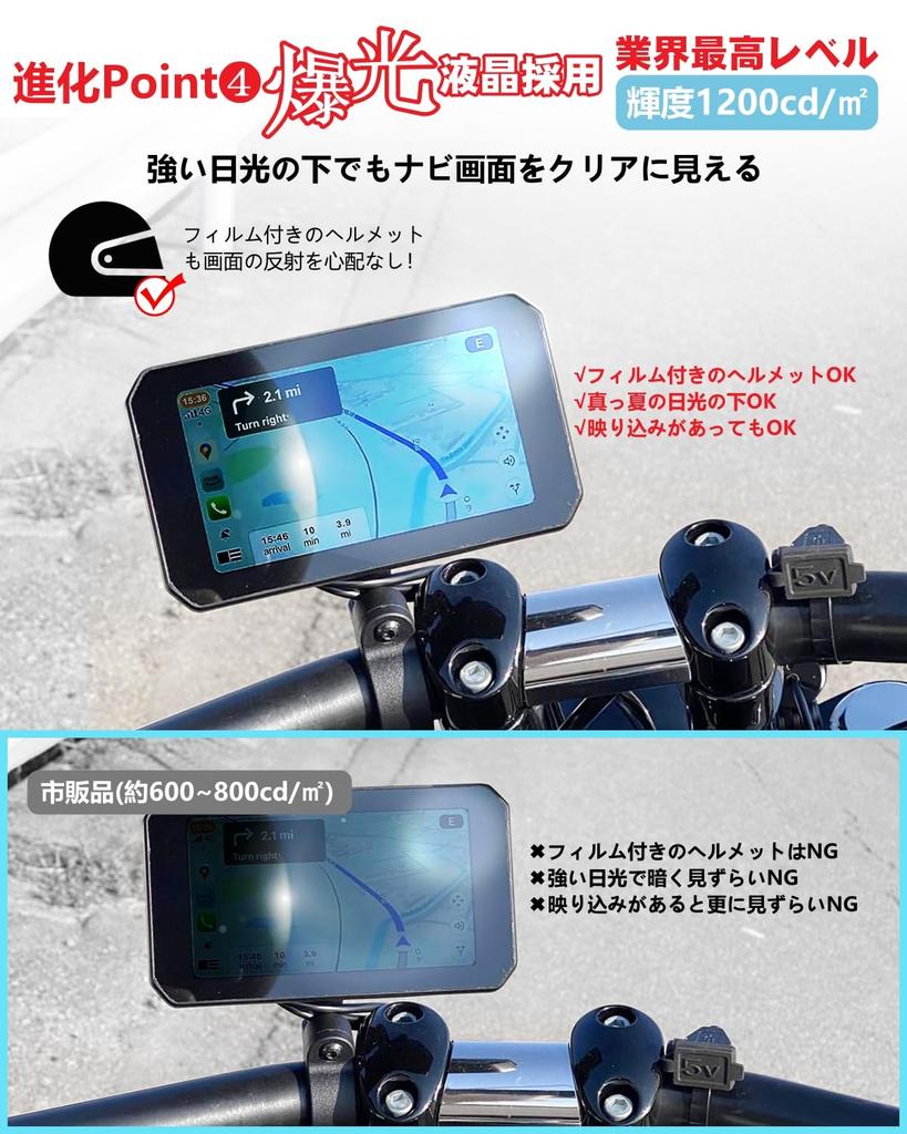 NikoMaku Smart Motorcycle Dash Cam with Front and Rear 307 Sensors and a Super Bright LCD Features include a LCD IPX7 waterproof and dustproof front