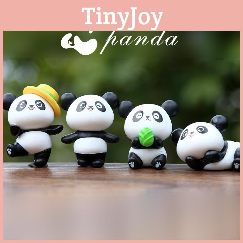 Dancing Panda Baby Desk Car Ornament Pvc Collectible Toy For Kids