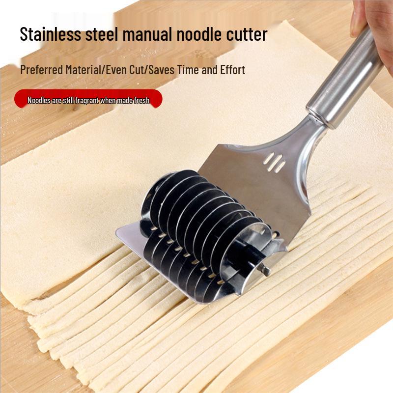 Manual Stainless Steel Noodle Cutter & Press Roller