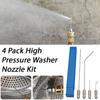 4 Pack High Pressure Washer Nozzle Kit Cleaning Machine Flush Kit For Hot Water Heater Appliances Washing Machines Washer