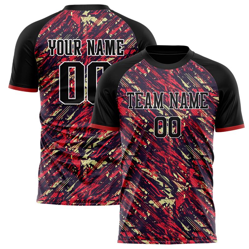 Customized Team Name Number Name Football T-shirt Personalized DIY O Neck Black Sports T Shirts Loose Quick Dry Team Uniform