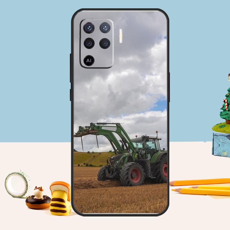 Tractor Car Case For Oppo A80 A60 A40 A15 A16 A17 A57 A94 A74 A54 A76 A96 A18 A38 A58 A78 A98 A5 A6 Pro