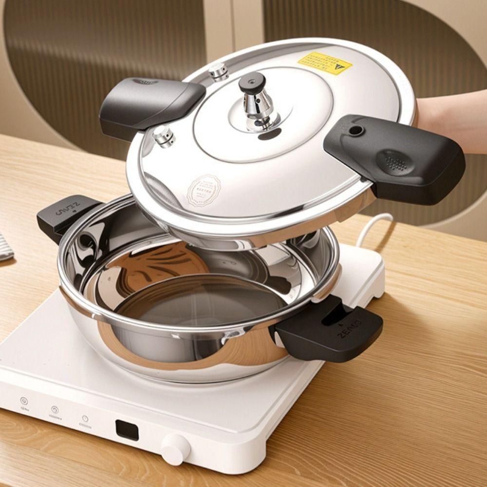 304 Stainless Steel Mini Pressure Pot Thickened Soup Pot Multipurpose Pressure Cooker  Porridge