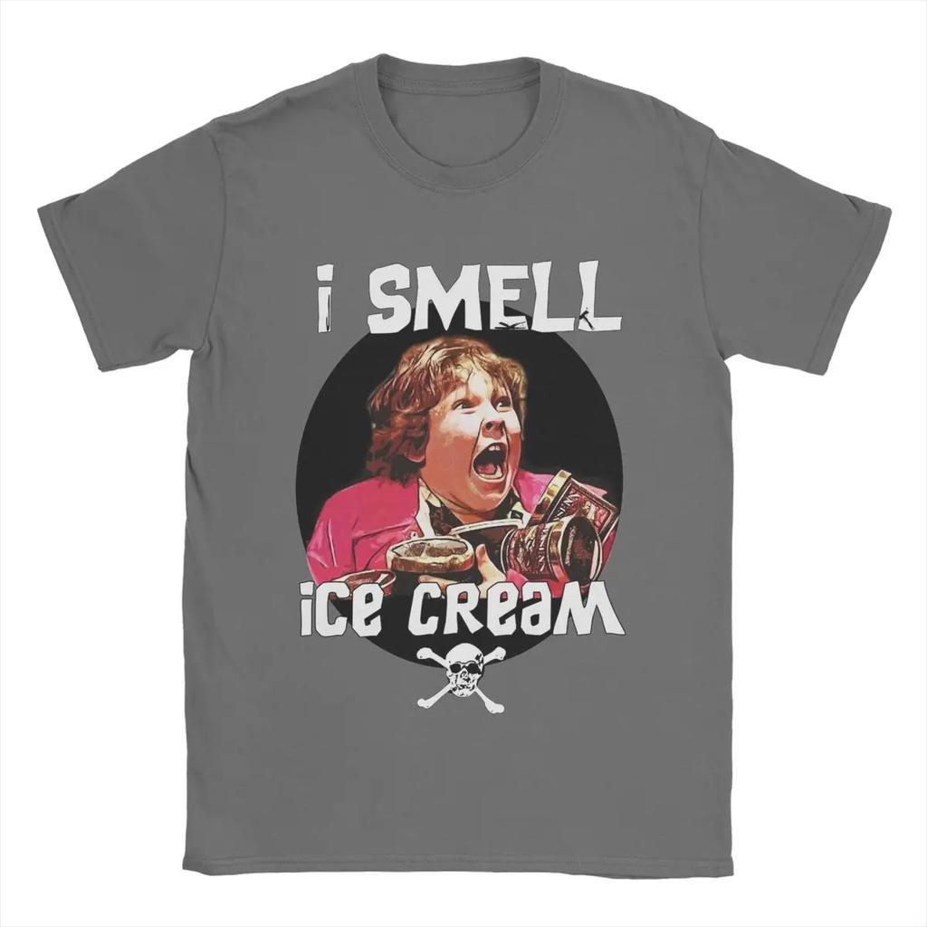 I Smell Ice Cream Chunk Goonies Men T Shirts Creative Tee Shirt Short Sleeve Crew Neck T-Shirt Pure Cotton Tops