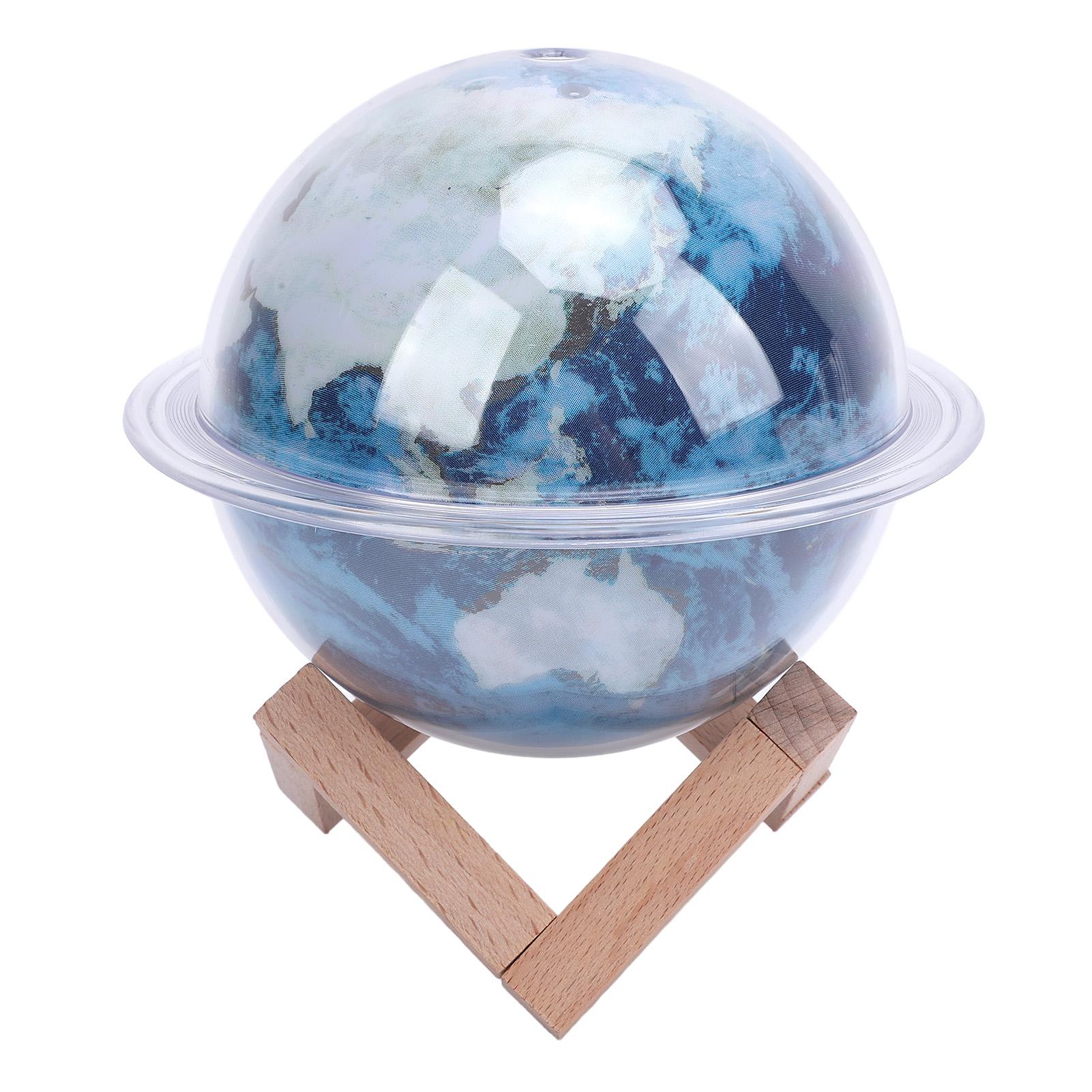 

330ml Planet Humidifier 2 Levels Spray Automatic Power Off LED Colorful Night Light Large Mist USB