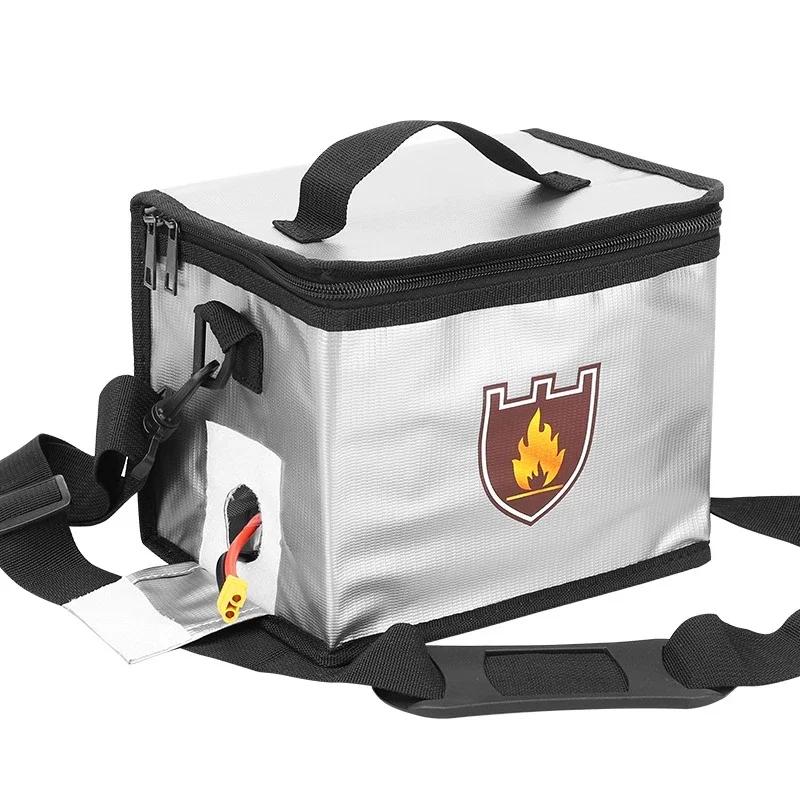 21x16x14cm Fireproof Lipo Safe Bag Lithium Battery Explosion-proof Bag High Temperature, Fireproof and Waterproof Protective Bag