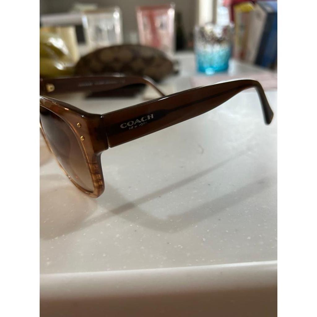Used sunglasses coach brown